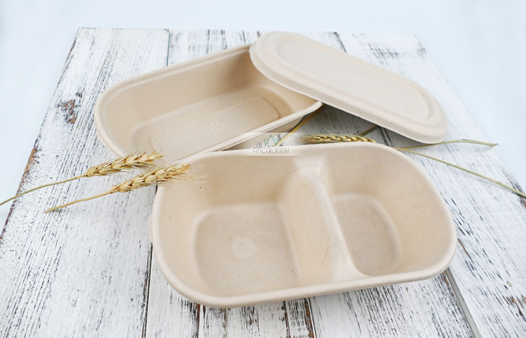 Biodegradable molded pulp containers for hot food packaging - Bonitopak